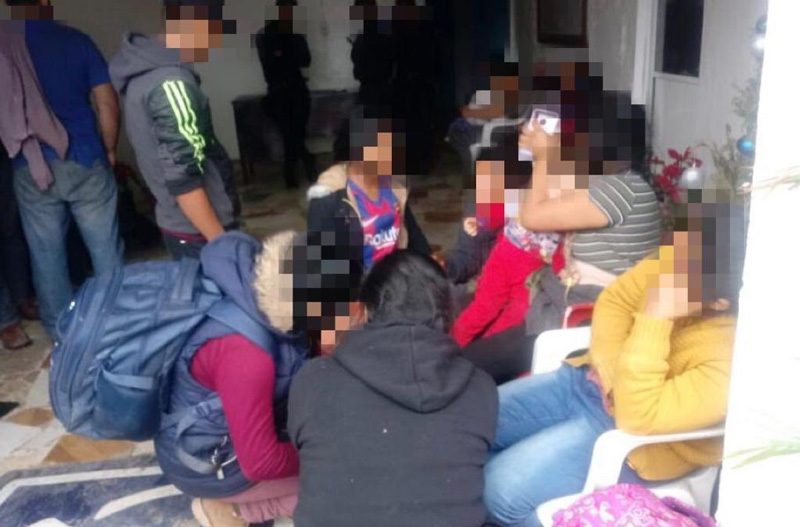 SSP resguarda a 40 migrantes y detiene a cinco