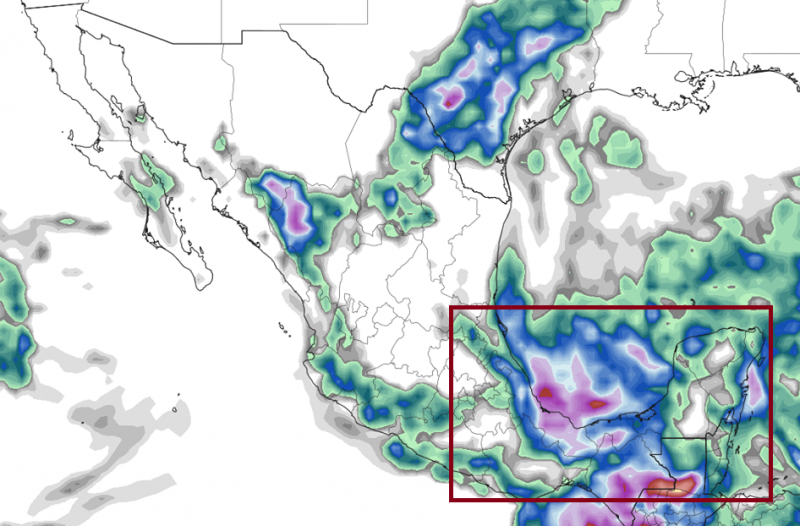 Alerta de lluvia y norte para Veracruz