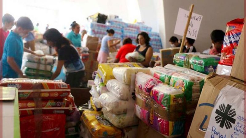 Cáritas entrega 20 mil despensas en Veracruz
