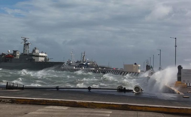 Nortazo en Veracruz con rachas de 100 km/h el martes