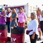 Descacharriza Ayuntamiento de Veracruz playa de Villa del Mar; retiran 40 toneladas de desechos
