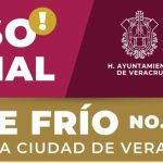 Exhorta PC municipal de Veracruz a tomar precauciones por Frente Frío 43