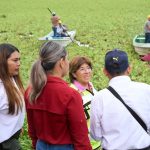 Supervisa Rosa María limpieza de la Laguna de Lagartos, que permitirá mejorar el flujo del agua de lluvia